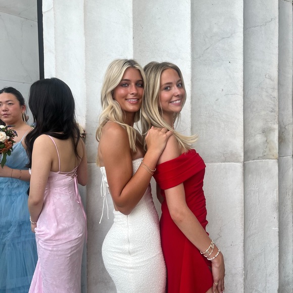 Oh Polly White Strapless Bodycon Maxi Dress - Picture 4 of 6